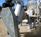 Used Patterson Kelley cross flow twin shell blender, v-type mixer, 304 stainles
