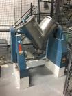 Used Patterson-Kelley Twin Shell Dry Blender, 3 Cubic Foot Capacity, Stainless Steel. 60 Pounds per Cubic Foot Maximum Material Density with Intensifier Bar and Controls. 16.5