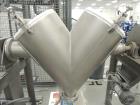 Used Patterson-Kelley Twin Shell Dry Blender, 5 Cubic Foot Capacity, Stainless