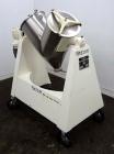Used Apex Construction Limited Twin Shell Blender, approximately 4 cubic feet capacity, 321 stainless steel. (2) 15