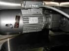 Used Bush Tank Fab Twin Shell Blender. 316 Stainless steel construction, rated 70#/cu ft max material density, provision for cantilevered bar less bar with 2 hp, 208 volt drive, main drive, 20