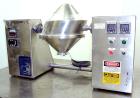 Used- Stainless Steel Gemco Slant Cone Lab Blender, 8 Quart (0.26 Cubic Feet) Wo