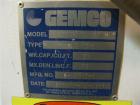 Used-Gemco 30 cubic foot Gemcomatic double cone blender. Complete with loader and unloader. Has liquid/solid intensifier bar...