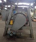 Used- Gemco 60 Cubic Foot Double Cone Mixer. Stainless steel construction (product contact areas), rated at 350 lbs per cubi...