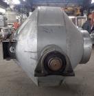 Used- Gemco 60 Cubic Foot Double Cone Mixer. Stainless steel construction (product contact areas), rated at 350 lbs per cubi...