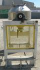 Used Gemco Slant Cone Blender, 5 cubic feet working capacity, 316 stainless steel. Maximum material density 265 pounds per cubic foot. Approximately 31 1/2'' diameter x 10'' and 17'' cones. 16'' char...