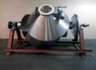 Used- Stainless Steel Gemco double cone blender, 75 cubic feet