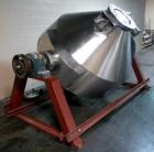 Used Stainless Steel Gemco slant cone blender body, 75 cubic ft