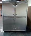 Used Stianless Steel Gemco 75 cu ft slant cone blender, model HI.SP.AGIT.GEMCO