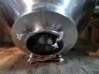 Used Stianless Steel Gemco 75 cu ft slant cone blender, model HI.SP.AGIT.GEMCO