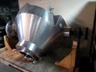 Used Stianless Steel Gemco 75 cu ft slant cone blender, model HI.SP.AGIT.GEMCO