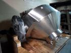 Used Stianless Steel Gemco 75 cu ft slant cone blender, model HI.SP.AGIT.GEMCO