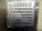 Used Stianless Steel Gemco 75 cu ft slant cone blender, model HI.SP.AGIT.GEMCO