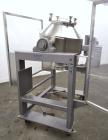 Used Gemco Slant Cone Blender, 5 Cubic Feet Working Capacity, 316 Stainless Steel. Approximately 31-1/2” diameter x 16” and 10” cones.  16” Diameter charge port with cover, 6” center bottom outlet wi...