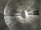 Used Gemco Double Cone Blender, 316 Stainless Steel, Approximate 50 Cubic Feet.