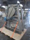 Used Gemco Double Cone Blender, 316 Stainless Steel, Approximate 50 Cubic Feet.