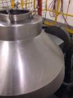 Used- Gemco 70 Cubic Foot Slant Cone Stainless Steel Blender