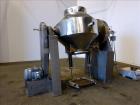 Used Gemco Double Cone Blender, Approximate 30 Cubic Feet, 304 Stainless Steel.