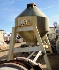 Used- Gemco Double Cone Blender, Approximate 100 Cubic Feet Working Capacity