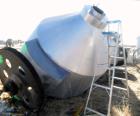 Used- Slant Cone Mixer, approximately 250 cubic feet working capacity