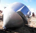Used Gemco slant cone mixer, approximately 250 cubic feet working capacity