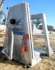 Used Gemco slant cone mixer, approximately 250 cubic feet working capacity