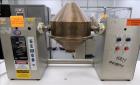Used Gemco Model Lab Blender, Double Cone Blender,16 and 8 Quart Capacity.
