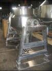 USED: 10 cu ft Gemco slant cone blender, all stainless steelconstruction including bucket, legs and guards. Rated 150#/cu ftmax material density, 18