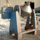 Used- Stainless Steel Gemco Double Cone Liquid Solids Blender, 5 Cubic Foot Work