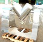 Unused-NEW: IMV twin shell blender, model ZKH-.05. .7 cubic feet (20 liter) working capacity. 304 stainless steel. Max batch load 12 kilograms (26 pounds). 12