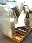 Unused-NEW: IMV twin shell blender, model ZKH-.05. .7 cubic feet (20 liter) working capacity. 304 stainless steel. Max batch load 12 kilograms (26 pounds). 12