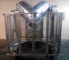 Used Stainless Steel Metal Machining Company Twin Shell Blender, 10 Cubic Feet