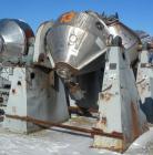 Used National Tank & Manufacturing Double Cone Jacketed Blender, 40 Cubic Feet Working Capacity (59.8 total), 304 Stainless Steel. Stainless steel jacket rated 10 psi. Internal 56