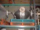 USED: Patterson 8.7 cu ft double cone mixer, stainless steel. Painted carbon steel frames, 1 hp motor with magnetic brake. Overall height 8'2