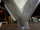 Used Patterson Kelley Cross-Flow V Blender, 10 Cubic Feet, 304 Stainless Steel.