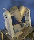 Used Patterson-Kelley Twin Shell Liquid-Solids Blender, 0.26 Cubic Feet Capacity (8 Quart), 304 Stainless Steel. (2) 7-1/2