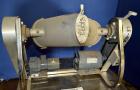 Used Patterson-Kelley Twin Shell Liquid-Solids Blender, 0.26 Cubic Feet Capacity (8 Quart), 304 Stainless Steel. (2) 7-1/2