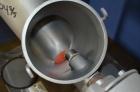 Used Patterson-Kelley Twin Shell Liquid-Solids Blender, 0.26 Cubic Feet Capacity (8 Quart), 304 Stainless Steel. (2) 7-1/2