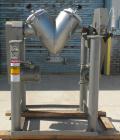 Used Patterson-Kelley Twin Shell Dry Blender, 1 cubic foot capacity, 316 stainless steel. 325 pounds per cubic foot maximum material density. 11-1/2’’ diameter cones. 316 Stainless steel intensifier ...
