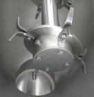 Used Patterson-Kelley Twin Shell Dry Blender, 1 cubic foot capacity, 316 stainless steel. 325 pounds per cubic foot maximum material density. 11-1/2’’ diameter cones. 316 Stainless steel intensifier ...