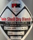Used Patterson-Kelley Twin Shell Dry Blender, 1 cubic foot capacity, 316 stainless steel. 325 pounds per cubic foot maximum material density. 11-1/2’’ diameter cones. 316 Stainless steel intensifier ...