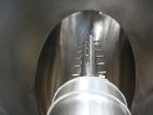 Used Patterson-Kelley Twin Shell Liquid-Solids Blender, 2 cubic feet capacity, 316 stainless steel. 62 Pounds per cubic foot maximum material density. 14’’ Diameter cones. Stainless steel pin intensi...