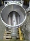 Used Patterson-Kelley Twin Shell Dry Blender, 2 cubic feet capacity, 316 stainless steel. 270 Pounds per cubic foot maximum material density. 14’’ Diameter cones. 316 Stainless steel pin intensifier ...
