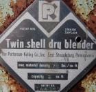 Used Patterson Kelley Twin Shell Dry Blender, 2 Cubic Foot Capacity, 304 Stainless Steel. Maximum material density 75 pounds per cubic foot. (2) 14