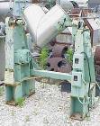 Used Patterson Kelley Twin Shell Dry Blender, 2 Cubic Foot Capacity, 304 Stainless Steel. Maximum material density 75 pounds per cubic foot. (2) 14