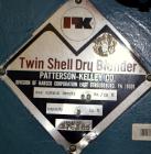 Used Stainless Steel Patterson-Kelley Twin Shell Dry Blender, 3 Cubic Feet Capacity