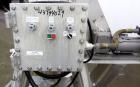 Used Patterson-Kelley Twin Shell Dry Blender, 5 Cubic Feet Capacity, 316 Stainless Steel. 95 Pounds a cubic foot maximum material density. (2) Approximate 19-1/2” diameter charge ports with quick rel...