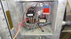 Used Patterson-Kelley Twin Shell Dry Blender, 5 Cubic Feet Capacity, 316 Stainless Steel. 95 Pounds a cubic foot maximum material density. (2) Approximate 19-1/2” diameter charge ports with quick rel...