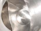 Used Patterson Kelly Twin Shell Cross Flow Blender, 5 cubic feet capacity, 304 stainless steel. Maximum material density 70 pounds per cubic foot. (2) 20