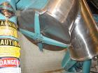 Used Patterson Kelly Twin Shell Cross Flow Blender, 5 cubic feet capacity, 304 stainless steel. Maximum material density 70 pounds per cubic foot. (2) 20
